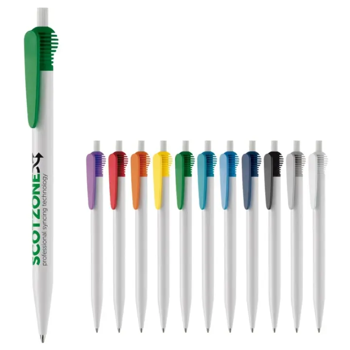 Cosmo ball pen hardcolour round clippart - LT87610 (gadzety reklamowe)